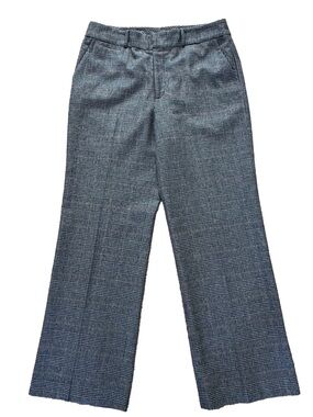 Lauren Ralph Lauren Houndstooth Wool Angora Wide Leg Trousers 12